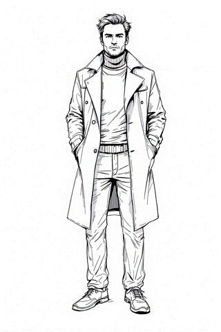 Envisage: Man wearing a trenchcoat