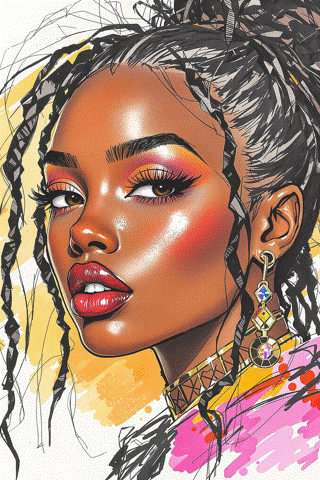 Envisage: Striking woman wearing a ball gown